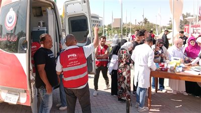 جامعة المنيا تنتفض لـ فلسطين وتنظم حملة للتبرع بالدم لضحايا غزة