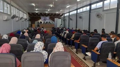 اختصاصات رئيس الجمهورية فى الدستور، ندوة إعلام الخارجة بكلية التربية جامعة الوادي الجديد 