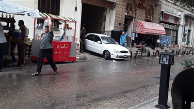 هطول أمطار متوسطة على الإسكندرية (صور)
