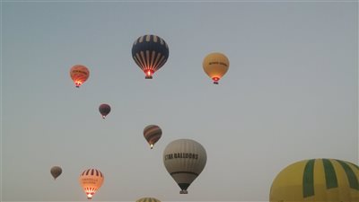 54 رحلة بالون طائر تحلق في سماء الأقصر