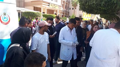 استمرار حملة التبرع بالدم لأهالي فلسطين بالشرقية 