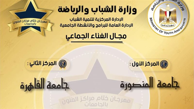 فوز جامعة المنصورة،