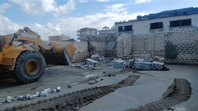 إزالة 10 حالات تعد على مساحة 1540 م2 بالبحيرة (صور)
