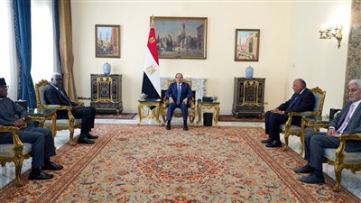  السيسي يستقبل سكرتير عام منظمة التعاون الاقتصادي والتنمية ورئيس مفوضية الاتحاد الإفريقي (فيديو)