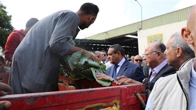 وزير التنمية المحلية ومحافظ القاهرة يتفقدان سوق العبور لمتابعة أسعار الخضروات والفاكهة 