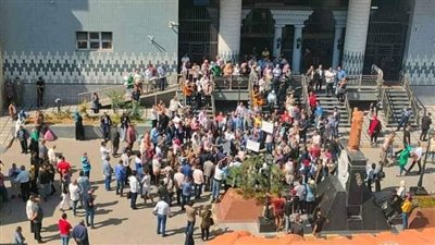 وقفة تضامنية مع فلسطين لمحامين الإسكندرية (صور)