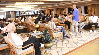 الشباب والرياضة تنظم ورشة عمل حول الأمن الغذائي للمشاركين بسفينة النيل