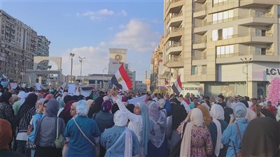 الدقهلية تعلن تضامنها مع الشعب الفلسطيني من ميدان النسور (فيديو وصور)