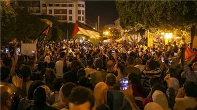 مظاهرات احتجاجية بمدينة 6 أكتوبر للتنديد بانتهاكات الاحتلال في قطاع غزة (فيديو)