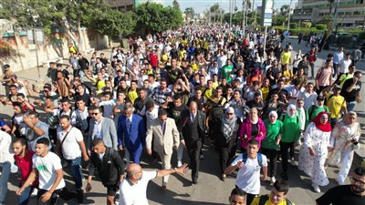 مظاهرات حاشدة في كفر الشيخ دعما لموقف السيسي بالقضية الفلسطينية