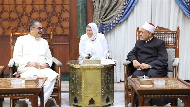 لقاء شيخ الأزهر مع