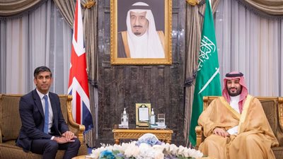 ولي عهد السعودية لرئيس وزراء بريطانيا: استهداف المدنيين في غزة جريمة شنيعة