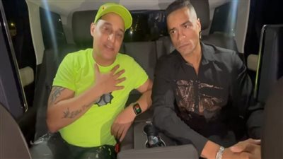 رضا البحراوي وشاكوش وكزبرة أبرز الشخصيات أمام المنصة لدعم فلسطين