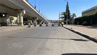 الشرطة تغلق طريق النصر استعدادا للمظاهرات الداعمة لفلسطين (صور)