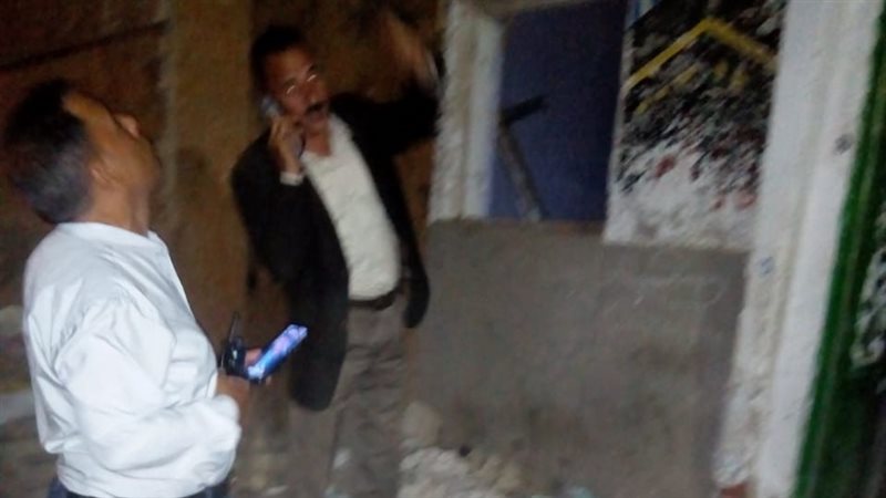 انهيار عقار فى الساحل