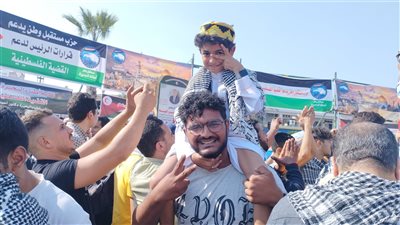 الأطفال يتصدرون المشهد في مسيرات دعم القضية الفلسطينية بالبحيرة 