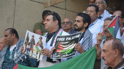 سامع صوتك يا فلسطين إحنا معاكي ليوم الدين، هتافات الأطباء للتنديد بجرائم الاحتلال الإسرائيلي (فيديو وصور)