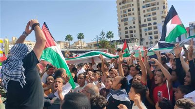أهالي مطروح يجوبون الشوارع لدعم الفلسطينيين ورفض تهجيرهم (فيديو وصور) 