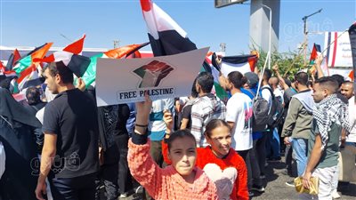 الأطفال يشاركون في مظاهرات دعم غزة بالقاهرة والجيزة (صور)