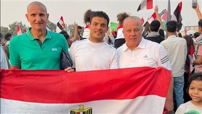 شوقي غريب وطارق سليمان يشاركان في وقفة دعم فلسطين بمدينة نصر (صور)