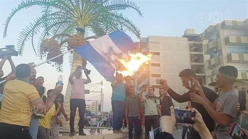 حرق علم إسرائيل،