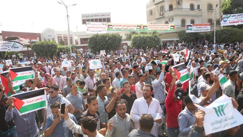 مسيرات تضامن للقضية