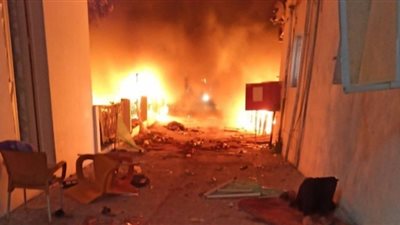 تدمير مستشفى المعمداني بغزة إثر غارة إسرائيلية