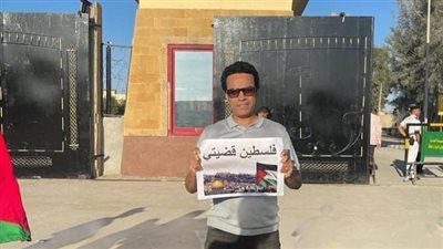 سامح حسين من أمام معبر رفح: فلسطين قضيتي