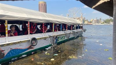 البيئة تشارك نوادي الليونز العالمية فى حملة تنظيف نهر النيل