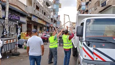 رفع 566 حالة إشغال طريق مخالف خلال حملات مكبرة بالبحيرة (صور)