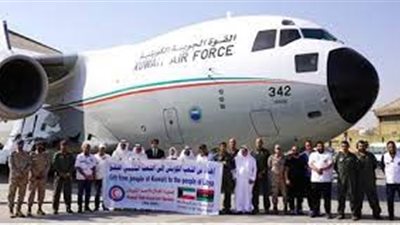 فى طريقها إلى مطار العريش، إقلاع أولى طائرات الجسر الجوي الكويتي لإغاثة الفلسطينيين
