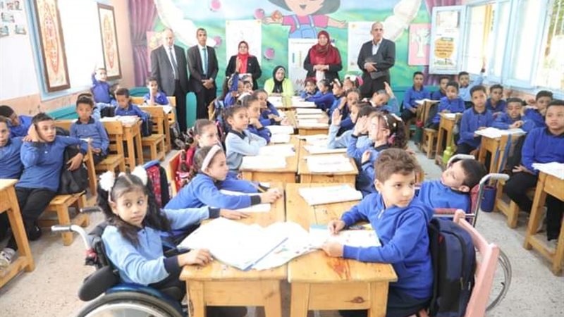 التلاميذ أثناء الزيارة،