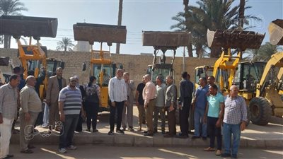 سكرتير بني سويف يتفقد جاهزية المعدات استعدادا لفصل الشتاء