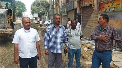 محافظ الجيزة يتابع أعمال تطوير شارع المحطة بمنشأة القناطر (صور)