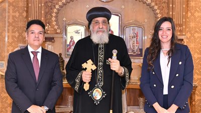 البابا تواضروس يستقبل السفير المصري الجديد في نيوزيلندا