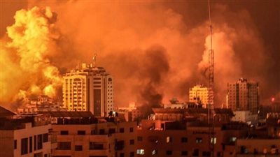 الاحتلال يجدد قصفه على عدة مواقع في غزة واستشهاد 7 فلسطينيين بمخيم النصيرات