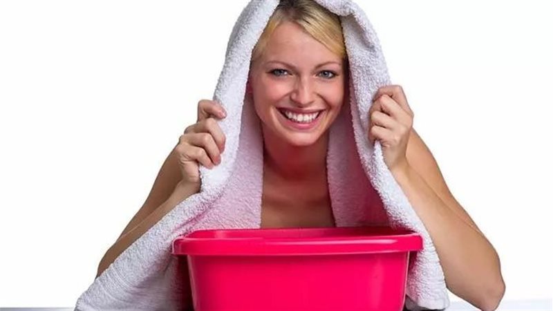 حمام بخار الوجه المنزلي،