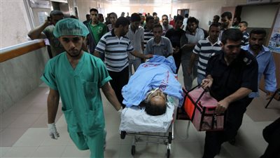 الفرار من الموت، تكدس المصابين داخل مستشفى القدس بعد تهديد الاحتلال بقصفها (فيديو)