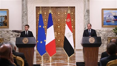  9 صور ترصد القمة المصرية الفرنسية بالاتحادية