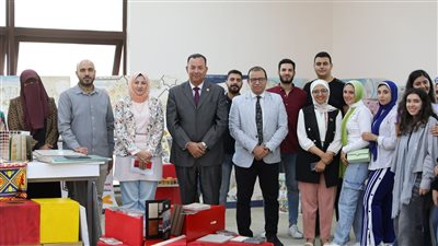 طلاب هندسة المنصورة يصممون علامات مميزة للمنصورة الجديدة (صور)