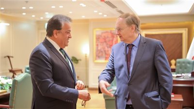 وزير الصحة يستقبل سفير الاتحاد الأوروبي في مصر لبحث التعاون