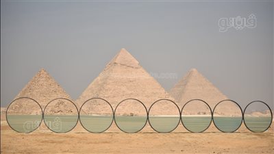 افتتاح معرض «الأبد هو الآن» بالأهرامات، والحضارة المصرية تتصدر الأعمال المشاركة (صور)