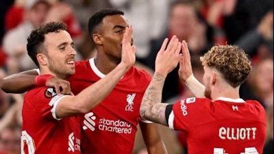 الدوري الإنجليزي، ليفربول يتقدم بهدفين على نوتنجهام في الشوط الأول 