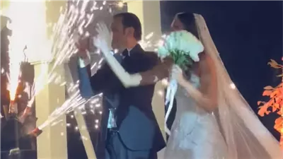 مشاهد من حفل زفاف ابنة طارق علام بحضور نجوم الفن (صور)