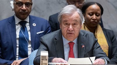 جوتيريش يطالب مجددا بوقف حصار وقصف غزة فورا 