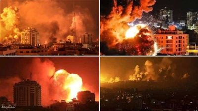 انفجارات أضاءت الظلام، مشاهد من الهجوم الإسرائيلي العنيف على غزة (فيديو وصور) 