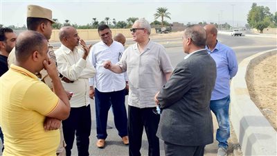 ألهم يتفقد مشروع محور شمال الأقصر
