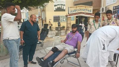 المجموعات الكشفية في الإسماعيلية تشارك بحملات التبرع بالدم (صور) 