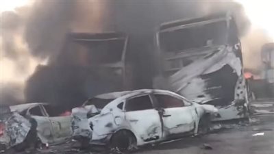 طوارئ البحيرة: خروج أغلب المصابين بحادث التصادم على الطريق الصحراوي