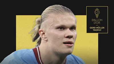 هالاند يتوج بجائزة جيرد مولر كأفضل هداف في العالم 